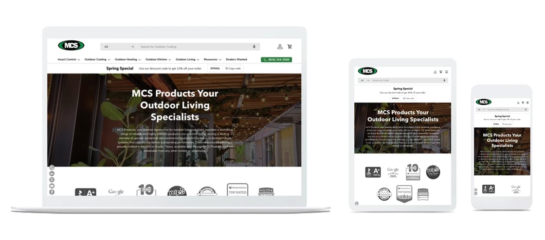 MCS Products Website